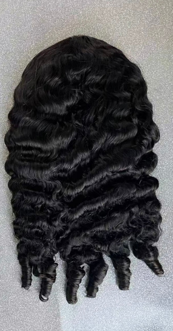 Burmese Curly Half Wig