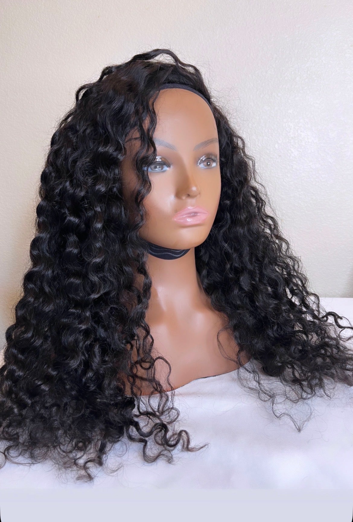 Burmese Curly Half Wig